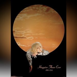 Billie Eilish-Moon Wall Poster, 22.375" x 34", Unframed *Brand New*